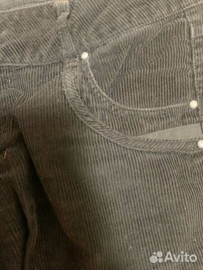 Микровельветовые брюки б/у М 46
