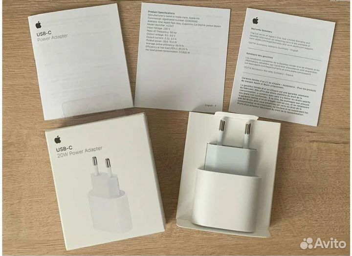 Зарядка на iPhone 20 Watt Блок + кабель + гарантия