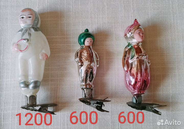 Елочные игрушки СССР на прищепке
