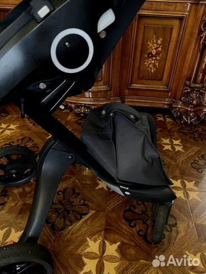 Коляска stokke xplory v6 total black 2 в 1