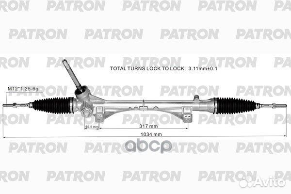 Рейка рулевая nissan juke(F15) 10- PSG3128 patron