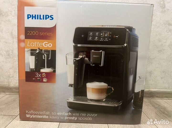 Кофемашина philips ep2231/40 latteGo чёрный