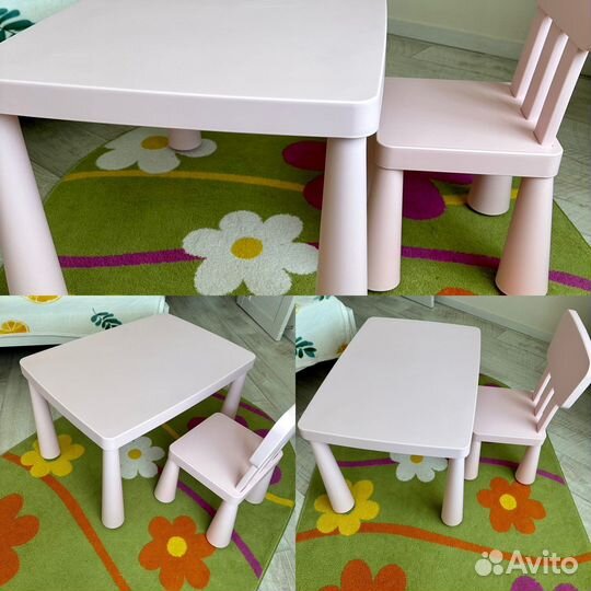 IKEA Mammut стол + стул