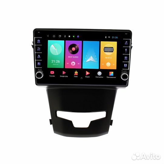 Магнитола SsangYong Korando 3/Actyon 2 с кнопками