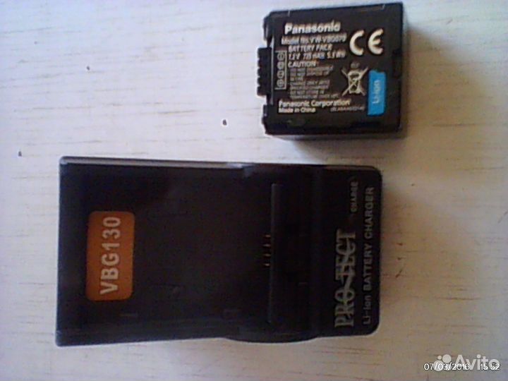 Зарядное Устр. для Видеокамеры Panasonik SDR-H80