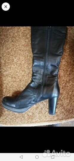 Сапоги женские 41 размер. Натуральнаю кожа