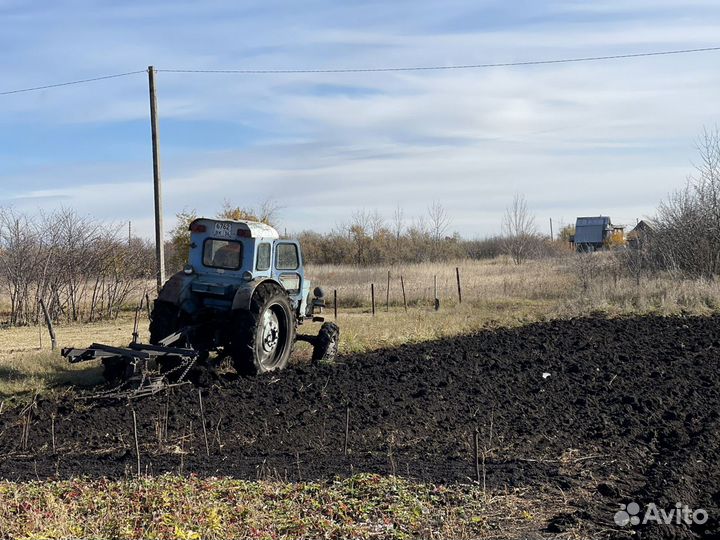 Вспашка земли плугом и фрезой,вывоз мусора,грунта