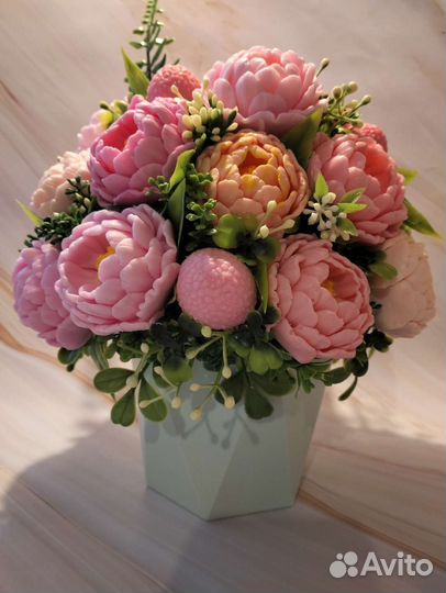 Букет цветов из мыла