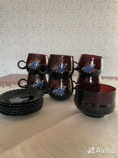 Чайный сервиз небьющееся стекло 13 предметов