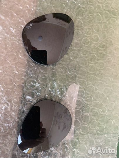 Линзы для очков ray-ban aviator, размер 55