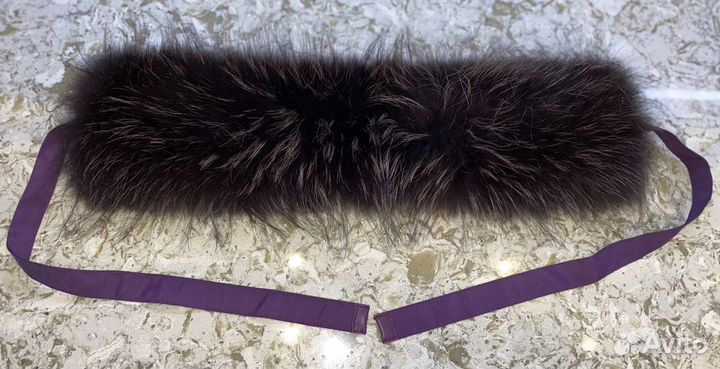 Воротник hauber енот фиолетовый, Германия