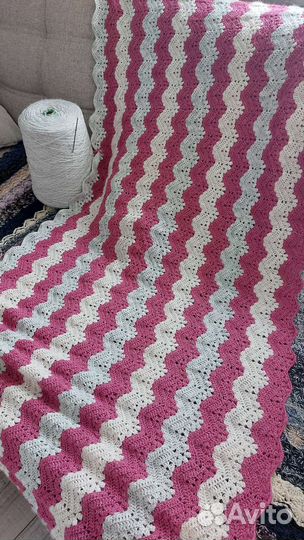 Плед покрывало новое ручн.работа
