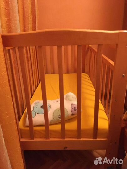 Детская кровать с матрацем до 3 лет