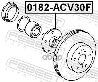 Ступица передняя 0182ACV30F Febest