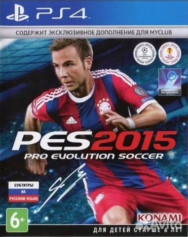 PES 2015 новый лицензио�нный диск PS4