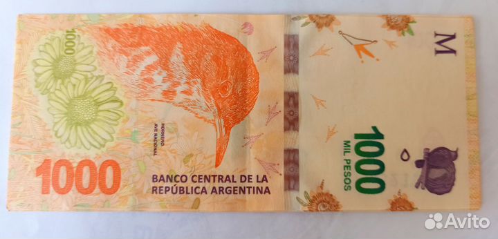 Банкнота 1000 песо Аргентина