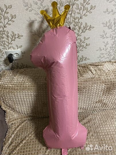 Цифра 1 на годик девочке