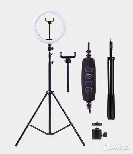 Кольцевая лампа со штативом новая