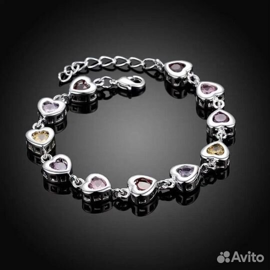 Браслет Сердце к дню влюбленных 20 см