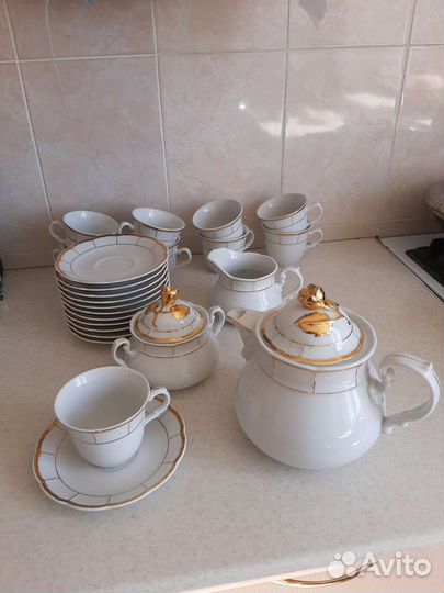 Сервиз чайный Чехия новый