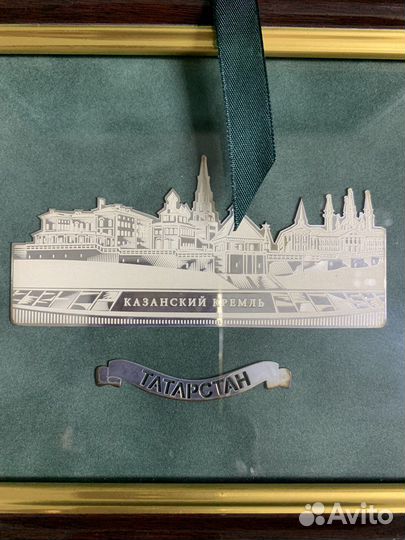 Декоративное панно из серебра «Казанский Кремль»