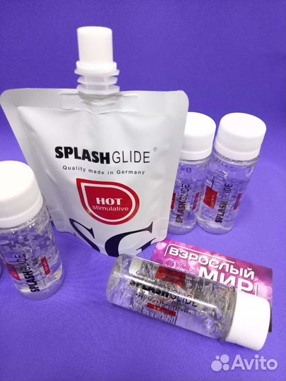 Возбуждающий гель-лубрикант splashglide HOT