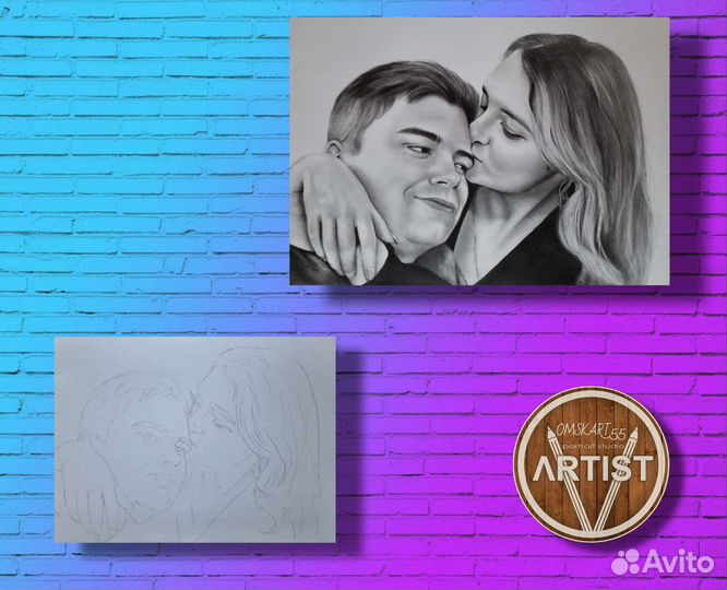 Портрет шарж по фото