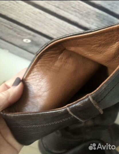 Сапоги massimo dutti 38 натуральная кожа