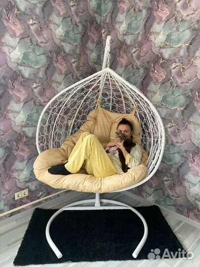 Подвесное кресло кокон для двоих