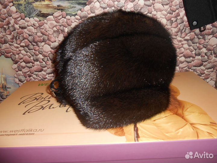 Шапка норковая женская новая
