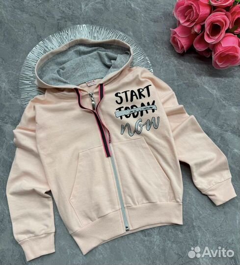 Толстовка на молнии для девочки