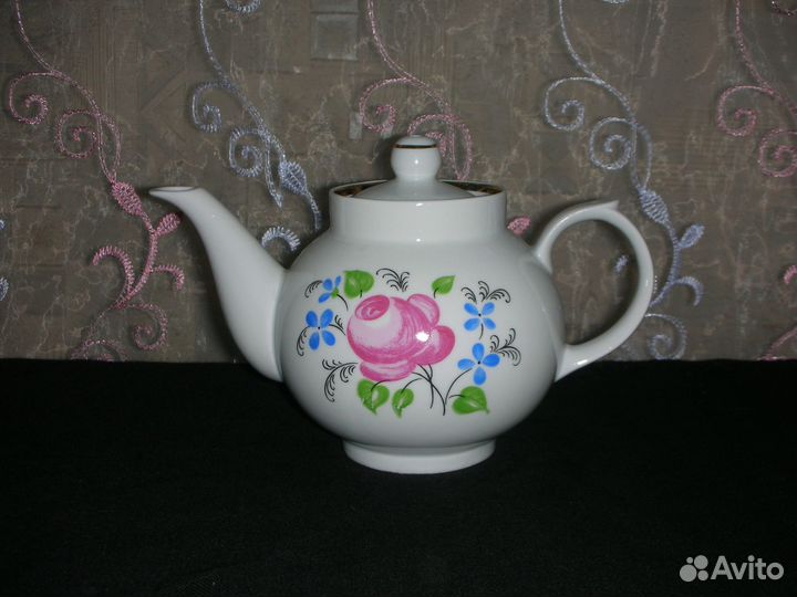 Чайник заварочный, фарфор, Дулёво, СССР