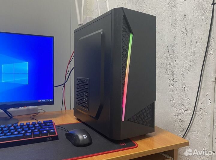 Игровой Комп: Rx580 8gb, Intel, черный, accord