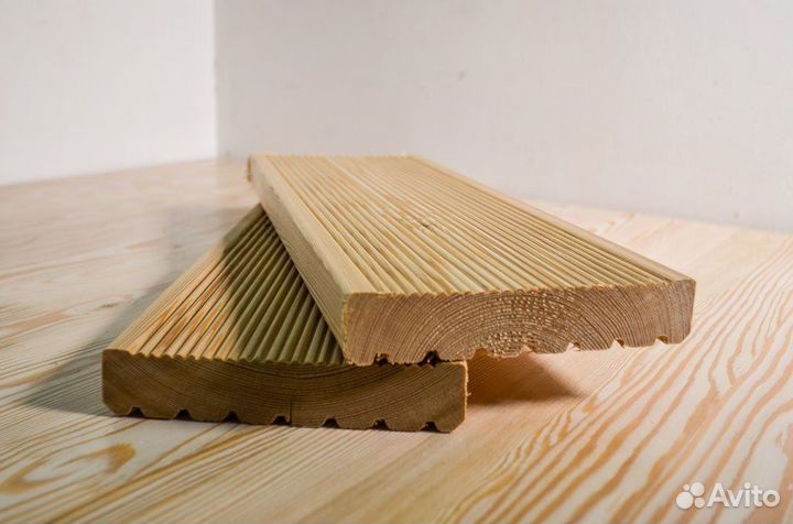 Террасная доска лиственница, 28х140 мм, вс