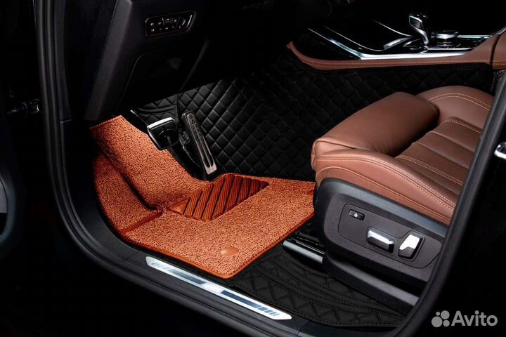 3D Коврики Mercedes E-класс из Экокожи