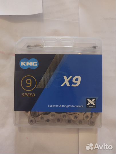 Цепь велосипедная KMC X9 Silver