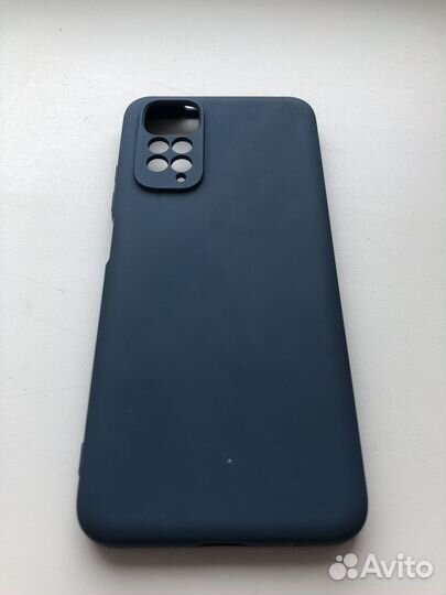 Чехол на Redmi note 11/11s/11pro синий (голубой)