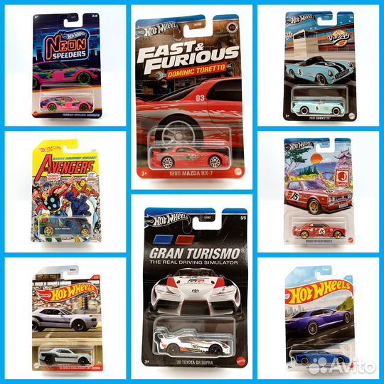 Машинки Hot wheels много