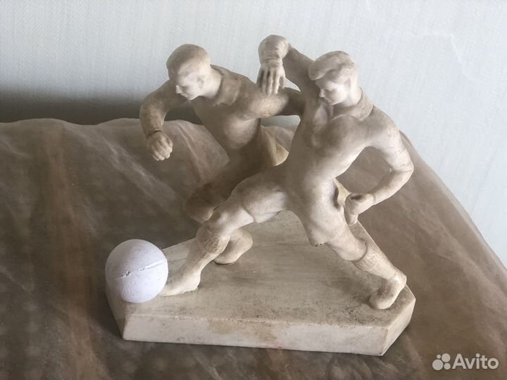 Редкая Статуэтка футболисты СССР фхи 60г пластик
