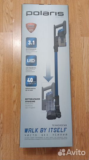 Вертикальный беспроводной пылесос Polaris
