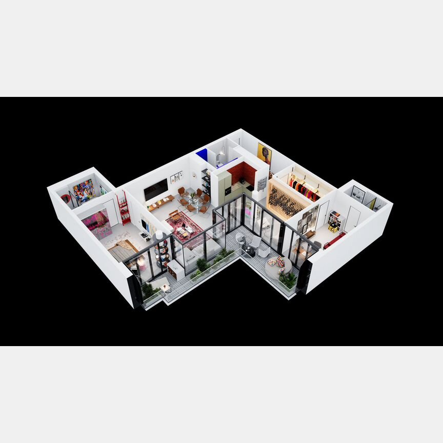 3-к. квартира, 142,1 м², 13/18 эт.