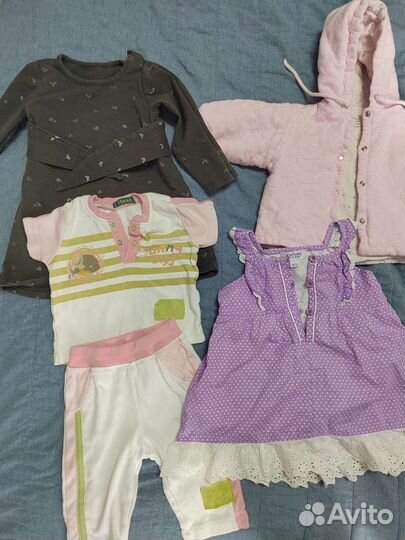 Вещи на девочку пакетом 68-80
