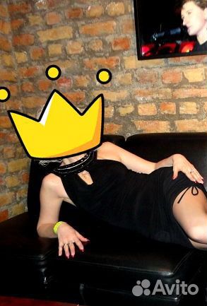 Коктельное черное платье