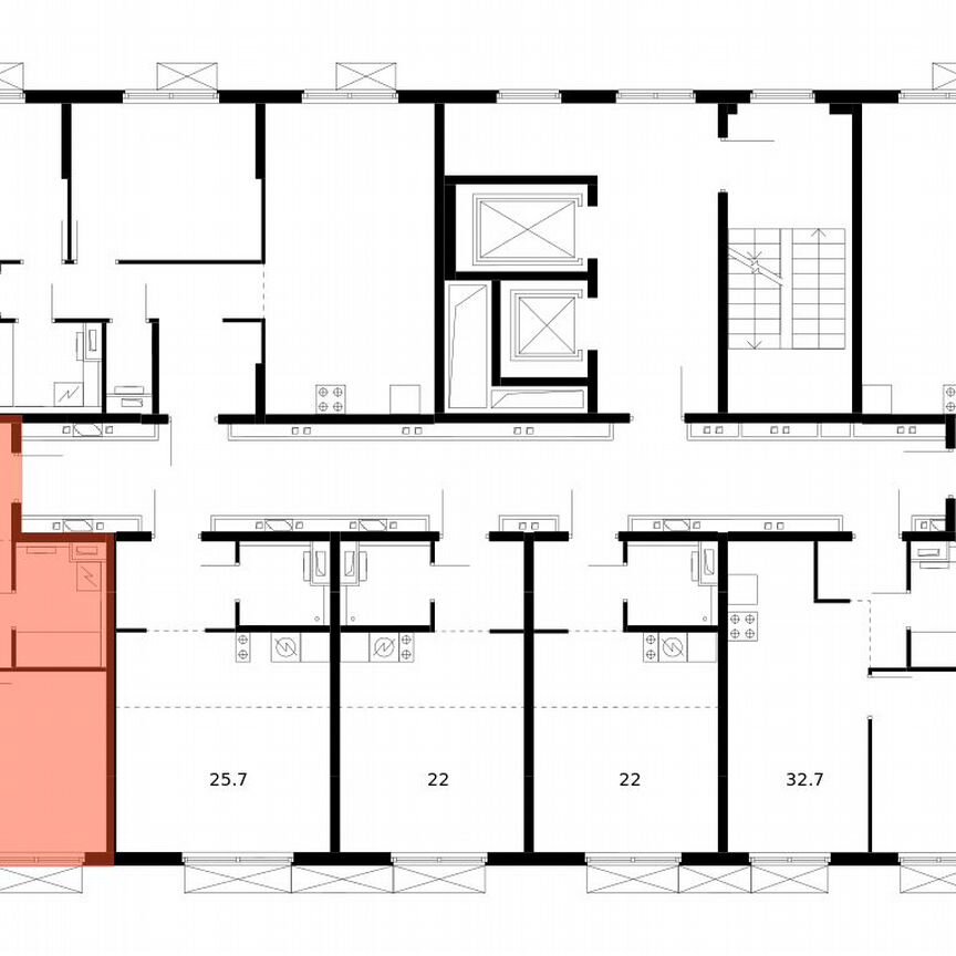 1-к. квартира, 44 м², 13/14 эт.