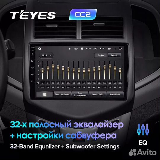 Магнитола Teyes Chevrolet Aveo T300 2012-2015