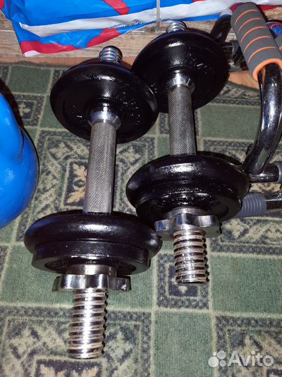 Гантели, Гиря, Упоры