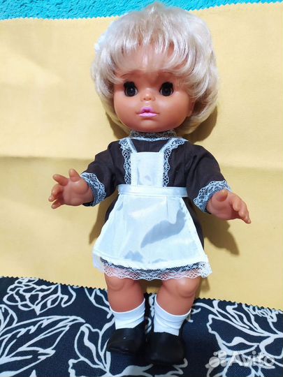 Кукла школьница гдр времен СССР 35 см