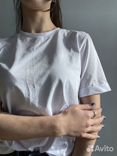 Футболка женская хлопок белая