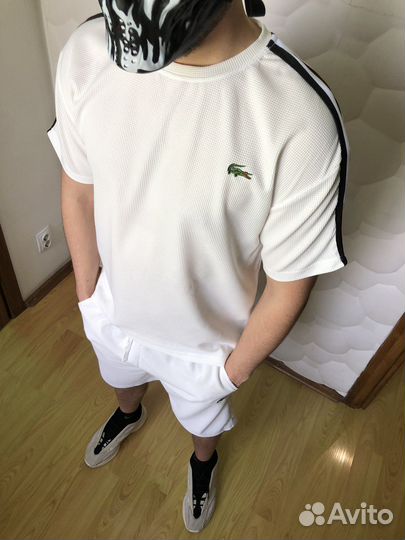 Летний костюм шорты+футболка Lacoste