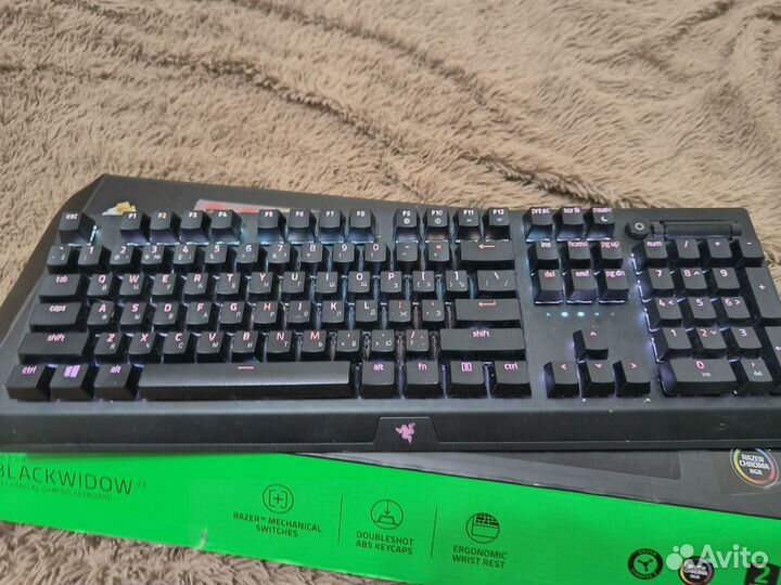 Игровая клавиатура Razer Blackwidow V3 (зелёные)